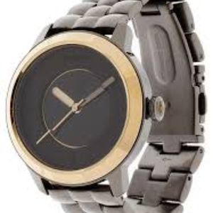 Nixon The Divvy Watch- Gunmetal & Gold